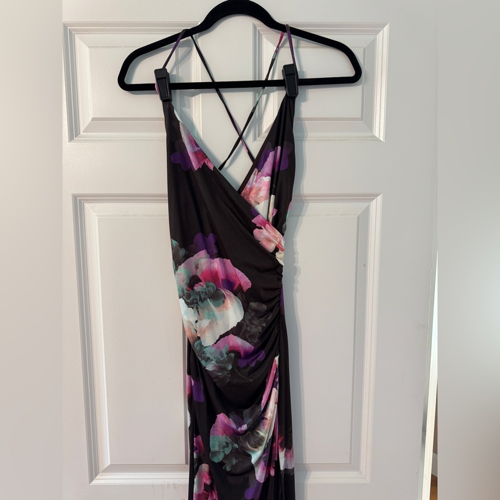 Floral Print Strappy Dress